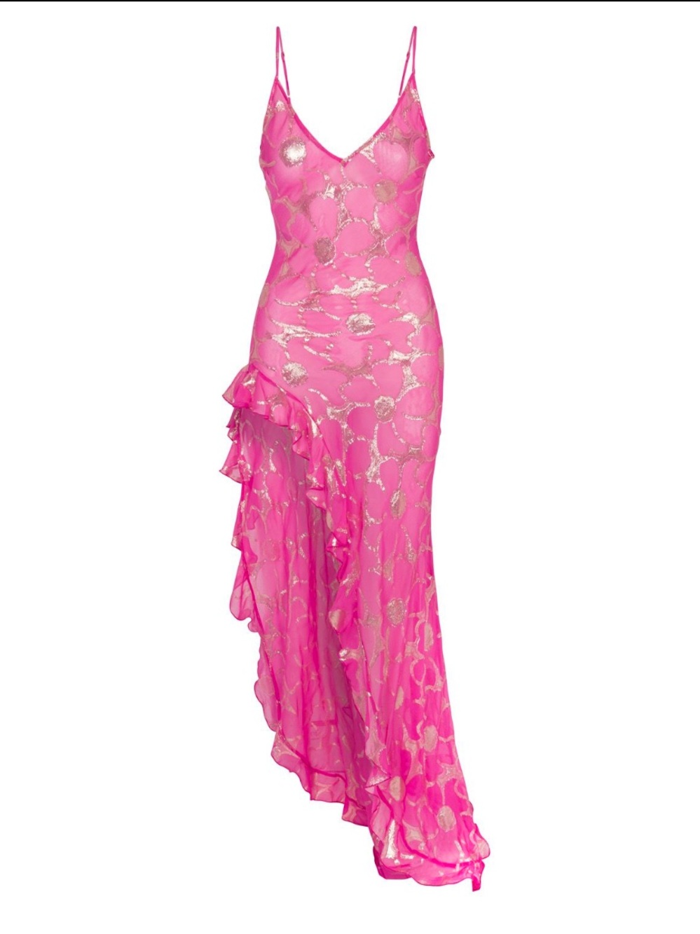 Delfi Collective Lara Ruffle Dress in Pink